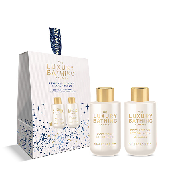 Grace Cole Bergamot, Ginger & Lemongrass Mini Gift Set 2 pcs Vonios ir du&scaron;o priemonė Moterims