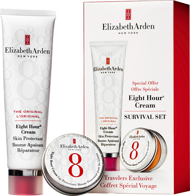 Elizabeth Arden Eight Hour protective skin care gift set Eight Hour Cream Skin Protectant, 50 ml + &bull;	Eight Hour Cream Lip Protectant, 13 ml Moterims Rinkinys