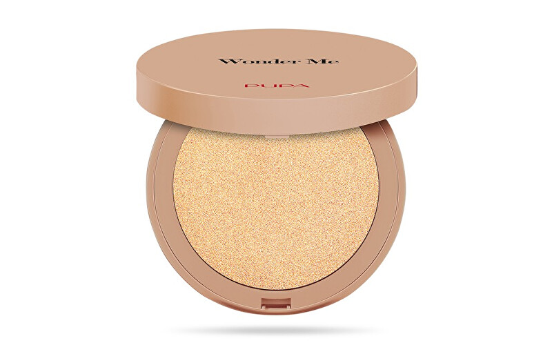 PUPA Milano Wonder Me Glow Highlighter (Compact Face Highlighter) 7.5 g 102 Pure Gold 7.5 g Moterims