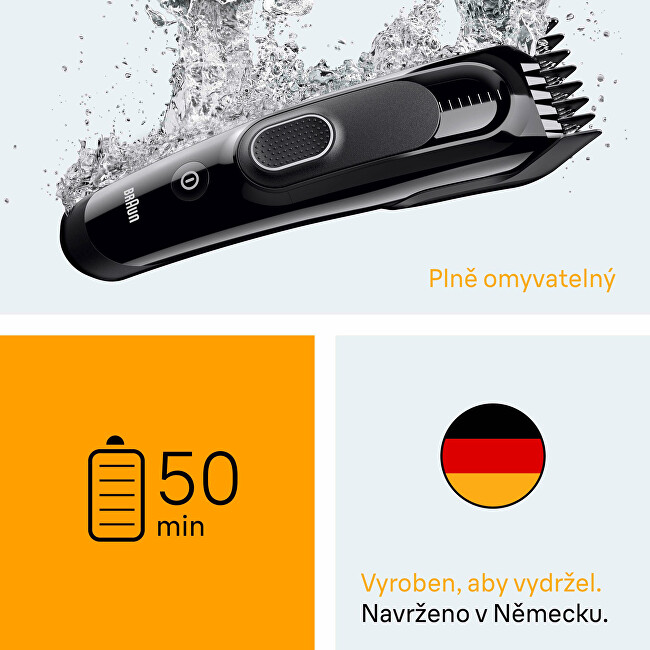 Braun Hair clipper Series 5 HC5510 Black plaukų segtukas