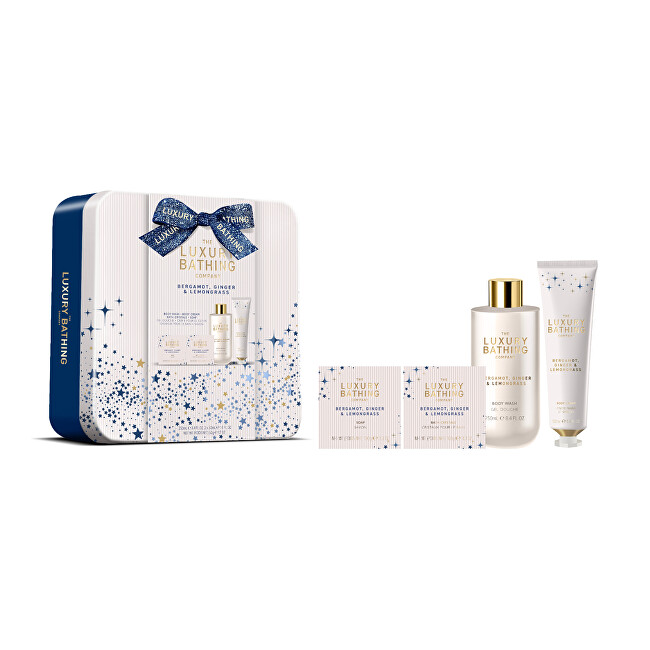 Grace Cole Body Care Box ( Bergamot, Z&aacute;zvor & Lemongrass ) - D&aacute;rkov&yacute; box p&eacute;če o tělo ( 4 ks ) Vonios ir du&scaron;o priemonė Moterims