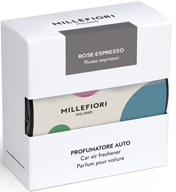 Millefiori Milano Car fragrance Textil Geometric Rose Espresso - colorful automobilio gaiviklis