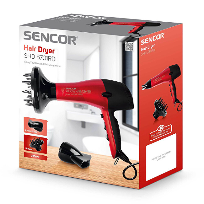 Sencor SHD 6701RD hair dryer plaukų džiovintuvas