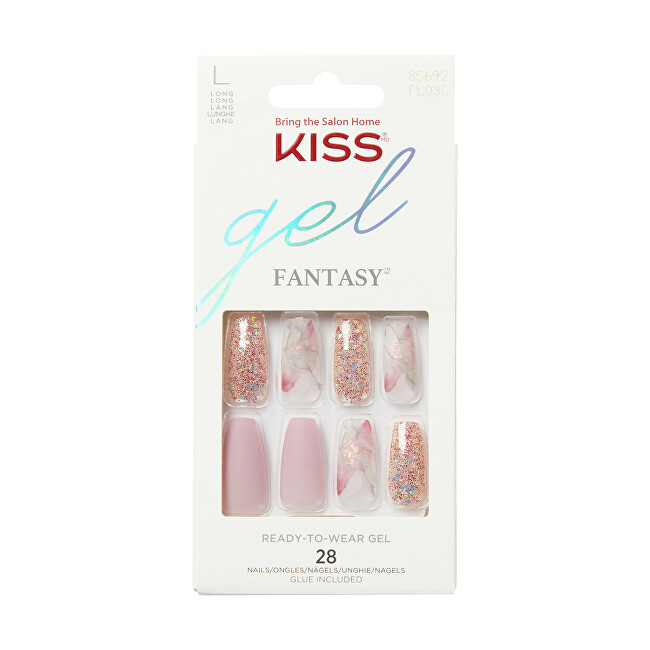 Kiss Glue-on nails Glam Fantasy Nails - Dreams 28 pcs Moterims