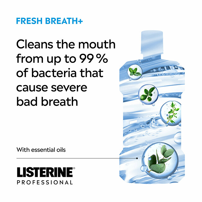 Listerine Mouthwash Professional Fresh Breath+ 500 ml 500ml Dantų emalį stiprinanti priemonė