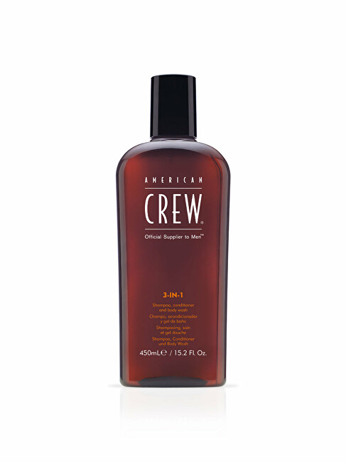 American Crew Multifunction product for hair and body (3-in-1 Shampoo, Conditioner And Body Wash) 1000 ml plaukų balzamas
