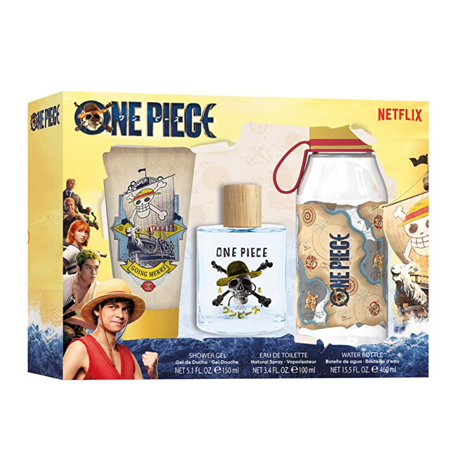 EP Line One Piece - EDT 100 ml + sprchový gel 150 ml + lahev na vodu 100ml One Piece - EDT 100 ml + sprchový gel 150 ml + lahev na vodu Vaikams Rinkinys