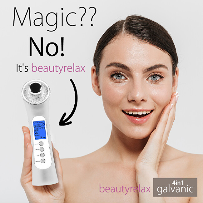 BeautyRelax Galvanic skin iron 4 in 1 with photon therapy BR-1150W vietinės priežiūros priemonė