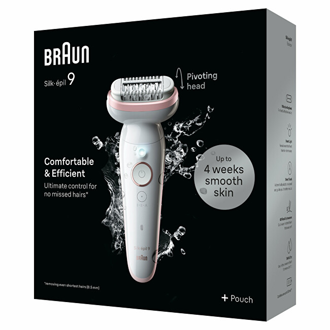 Braun Epilator Silk&middot;&eacute;pil 9 9-000 White/Pink depiliavimo prietaisas