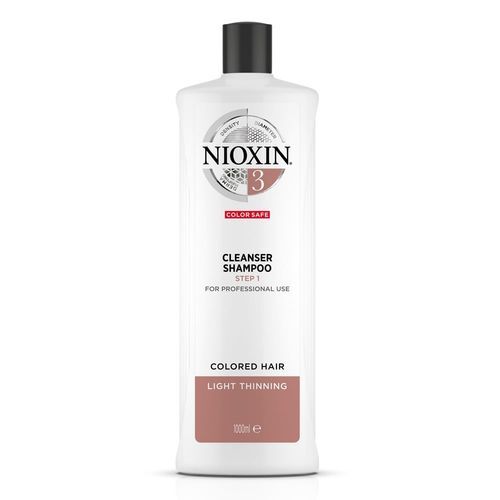 Nioxin System 3 (Shampoo Cleanser System 3 ) Fine Color Thinning Hair 1000ml Unisex