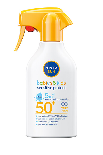 Nivea Children´s sunscreen spray with pump SPF 50+ Sun Kids Sensitiv e 270 ml 270ml Vaikams