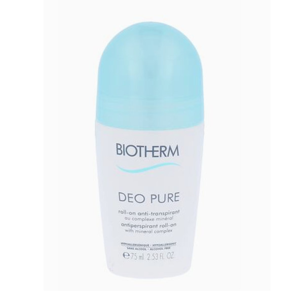 Biotherm Ball antiperspirant without alcohol Deo Pure (Antiperspirant Roll-on with Tri-active Mineral Complex 75ml dezodorantas
