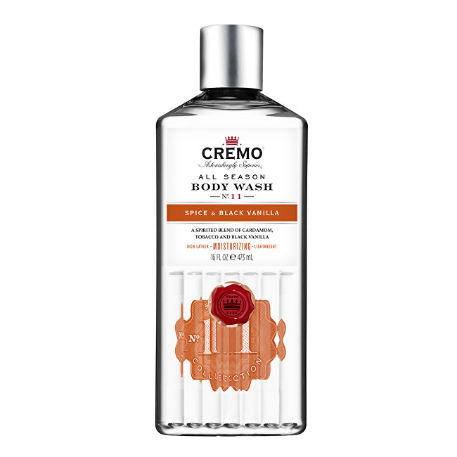 Cremo Shower gel Spice & Black Vanilla Body Wash Kūno priežiūra Vyrams