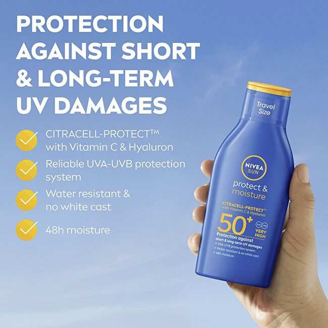 Nivea Protective milk SPF 50+ Sun Protect & Moisture Milk 100 ml 100ml Unisex