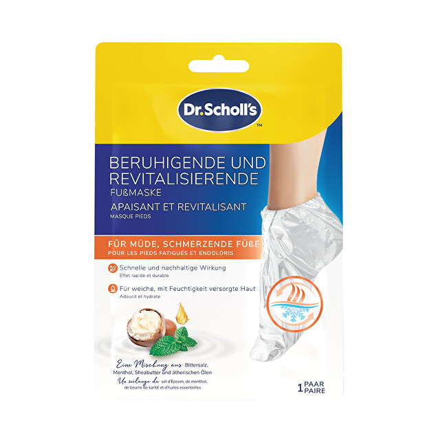 Scholl PediMask&trade; Tired & Achy Feet Soothing Foot Mask 1 pair kojų kaukė
