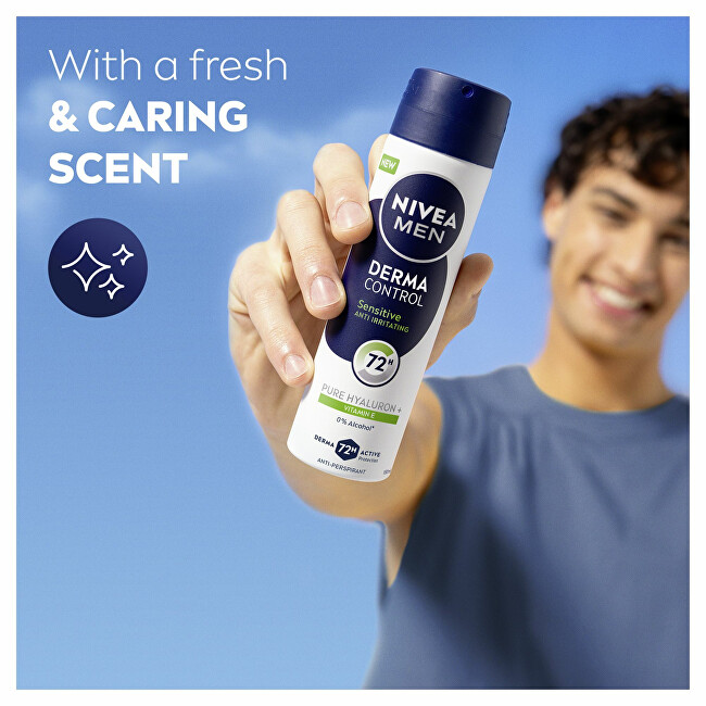 Nivea Antiperspirant spray for sensitive skin Men Derma Control Sensitive (Antiperspirant) 150 ml 150ml dezodorantas