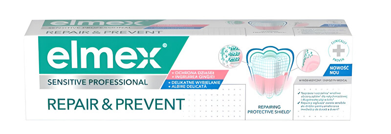 Elmex Sensitive Professional Repair & Prevent Gentle White jautrių dantų priežiūros priemonė