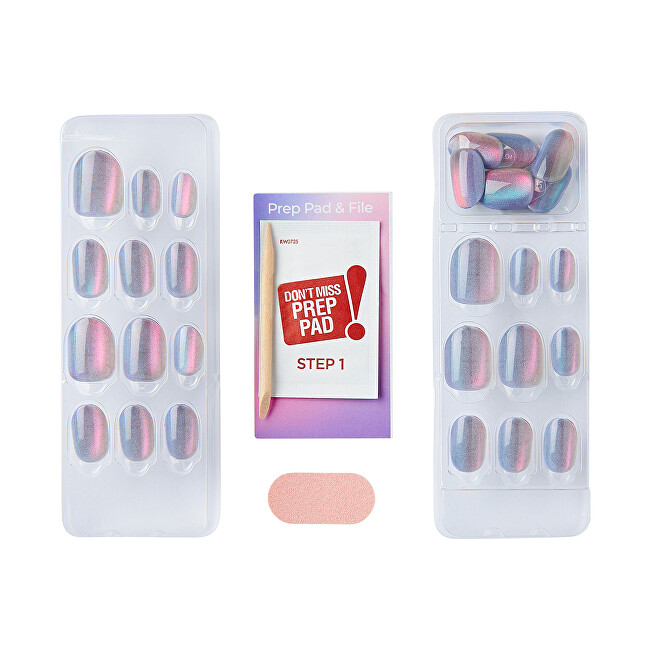 Kiss Self-adhesive nails imPRESS Color FX (Fly Up) 30 pcs priemonė nagams