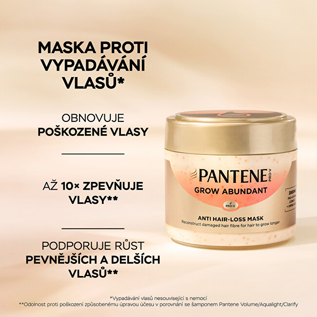 Pantene Hair mask Grow Abundant Anti Hair-Loss Mask 300 ml 300ml &scaron;ampūnas