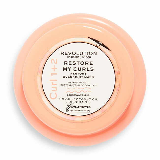 Revolution Haircare Night mask for curly and wavy hair Restore My Curl s (Overnight Mask) 220 ml 220ml atstatomoji plaukų priežiūros priemonė