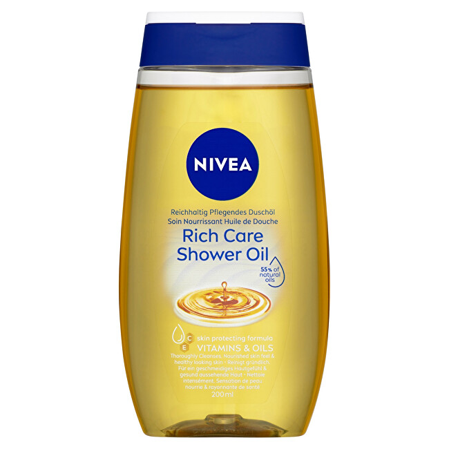 Nivea Shower Oil for dry skin Natural Oil 200 ml 200ml Moterims