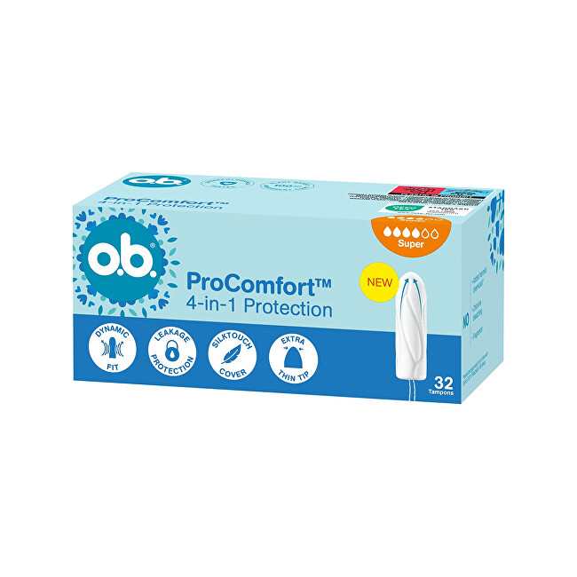 o.b. ProComfort Super Tampons - 32 ks Intymioji higiena Įklotai ir higieniniai paketai Moterims