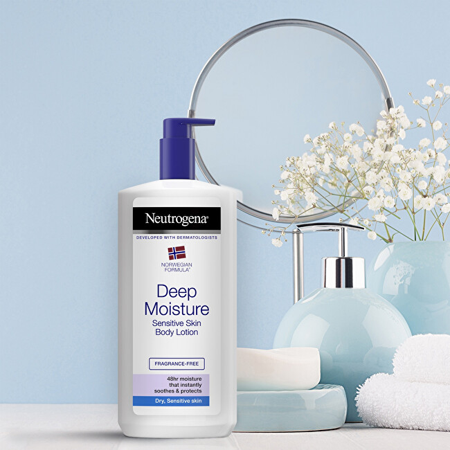 Neutrogena Deep moisturizing body lotion for sensitive skin 24 H 400ml Moterims