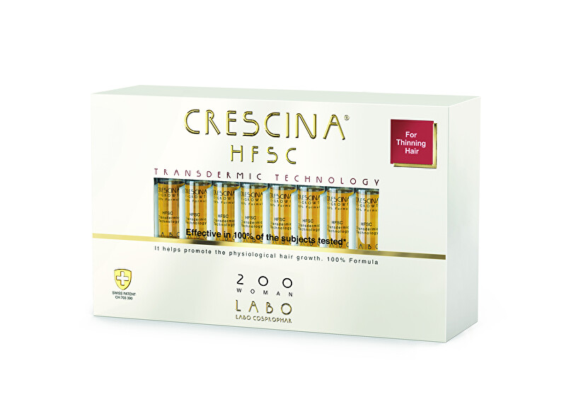 Crescina Hair growth care for women Transdermic grade 200 (initial phase) 20 x 3.5 ml 3.5ml Moterims