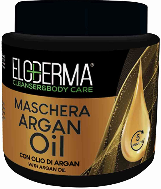 Eloderma Regenerating mask with argan oil for damaged hair ( Hair Mask) 500 ml 500ml Moterims