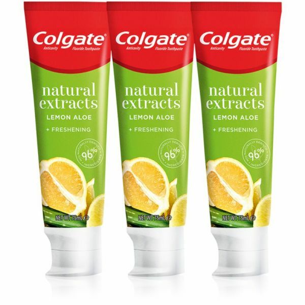 Colgate Toothpaste with natural extracts Natura l s Lemon Trio 3 x 75 ml 75ml Unisex