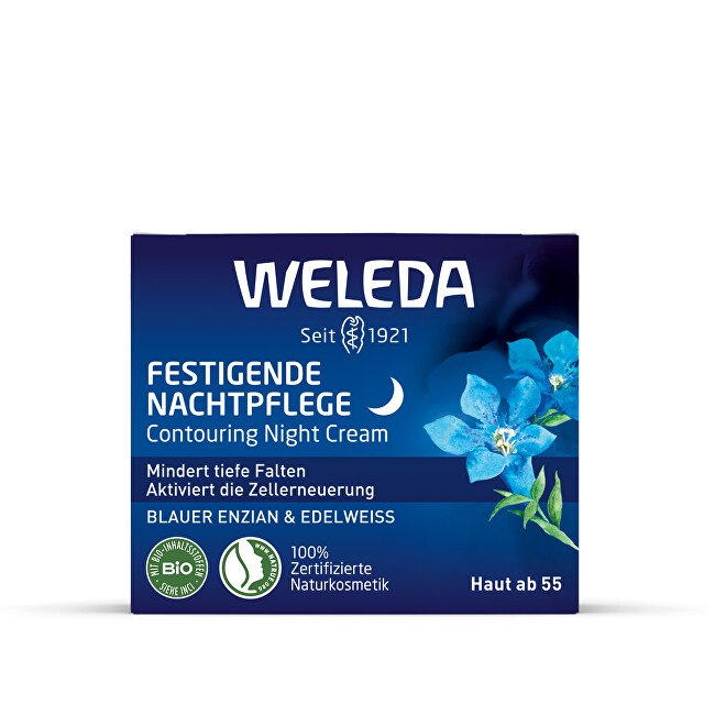 Weleda Lifting night cream Blue Gentian and Alpine Protež (Contouring Night Cream) 40 ml 40ml vietinės priežiūros priemonė