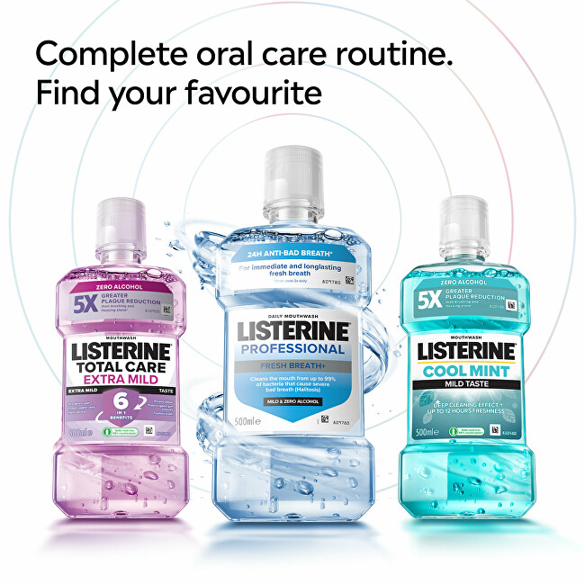 Listerine Mouthwash Professional Fresh Breath+ 500 ml 500ml Dantų emalį stiprinanti priemonė