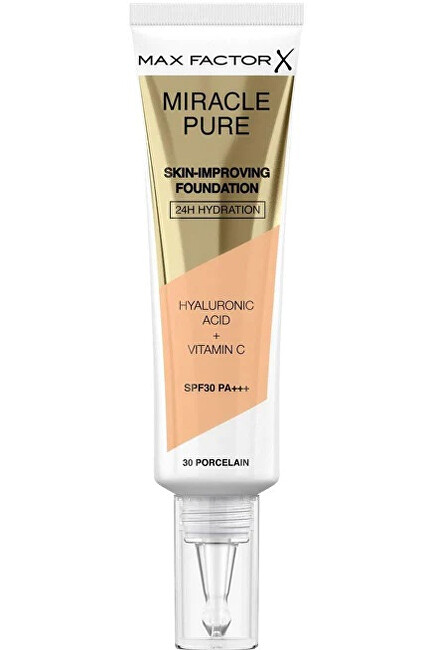 Max Factor Moisturizing make-up Miracle Pure (Skin-Improving Foundation) 30 ml 70 Warm Sand makiažo pagrindas