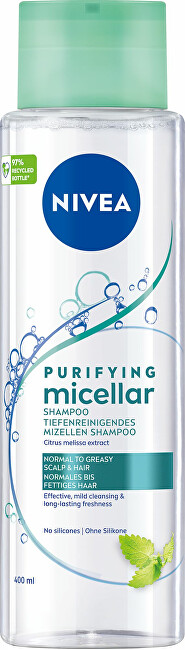 Nivea Refreshing micellar shampoo for normal to greasy hair (Micellar Shampoo) 400 ml 400ml Moterims