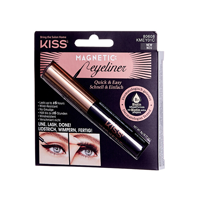 Kiss Magnetic eyeliner (Magnetic Eyeliner) 5 g dirbtinės blakstienos