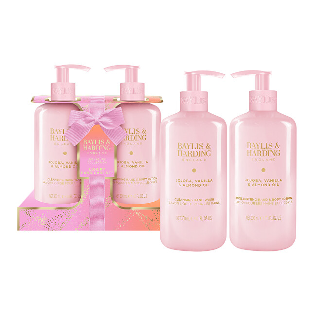 Baylis & Harding Gift set Jojoba, Vanilla & Almond oil 2 &times; 300 ml 300ml Moterims