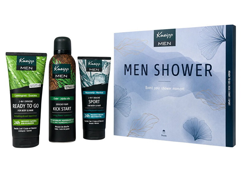 Kneipp Men Shower Trio - D&aacute;rkov&aacute; sada Vonios ir du&scaron;o priemonė Vyrams