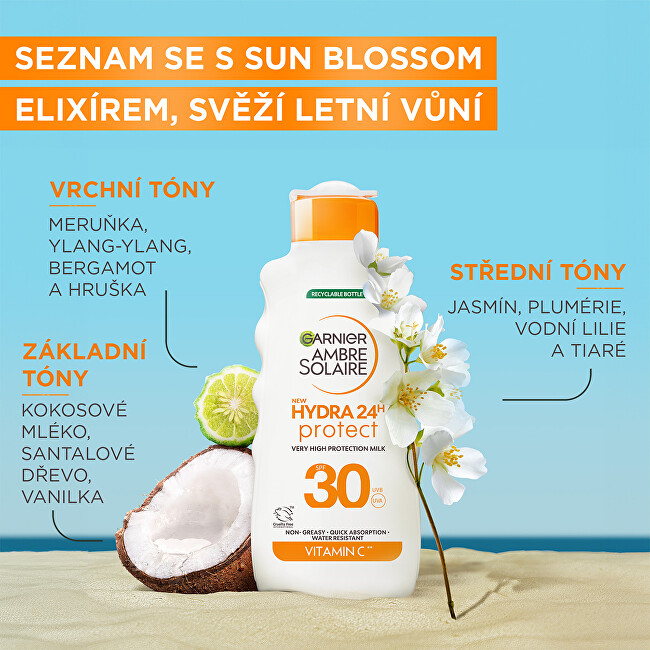Garnier Sunscreen milk SPF 30 Ambre Solaire Hydra 24h Protect (High Protection Milk) 175 ml 175ml Unisex