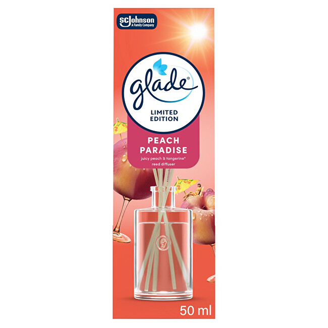 Glade Stick diffuser Reeds Spring 26 Peach Paradise 50 ml 50ml Kvapas namams su lazdelėmis