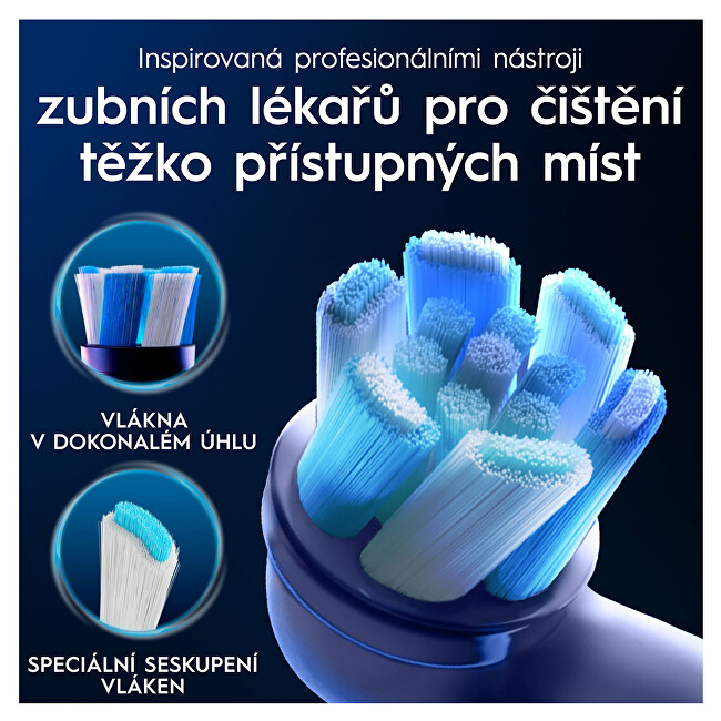 Oral B Ultimate Clean iO White replacement brush heads 4 pcs dantų &scaron;epetėlis