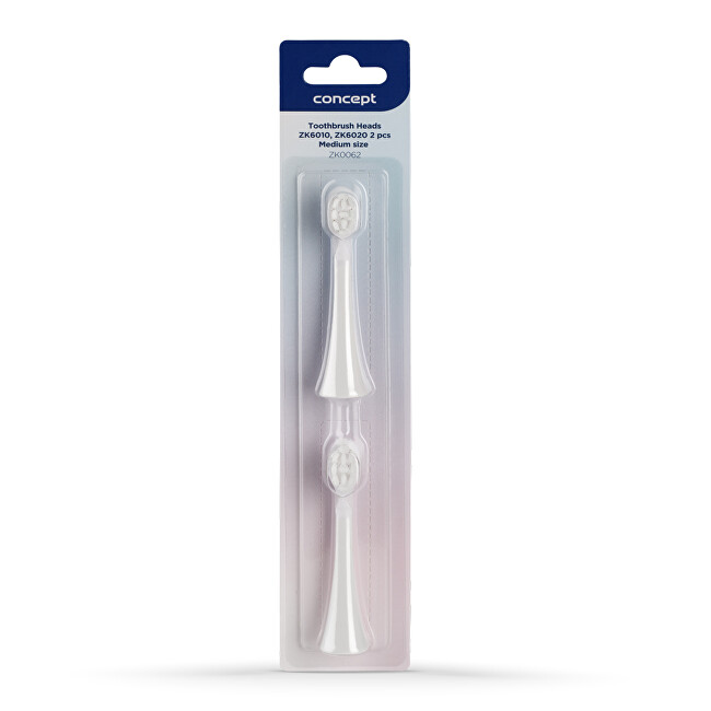 Concept Replacement heads for children&acute;s toothbrushes ZK6010, ZK6020 Medium ZK0062 2 pcs dantų &scaron;epetėlis