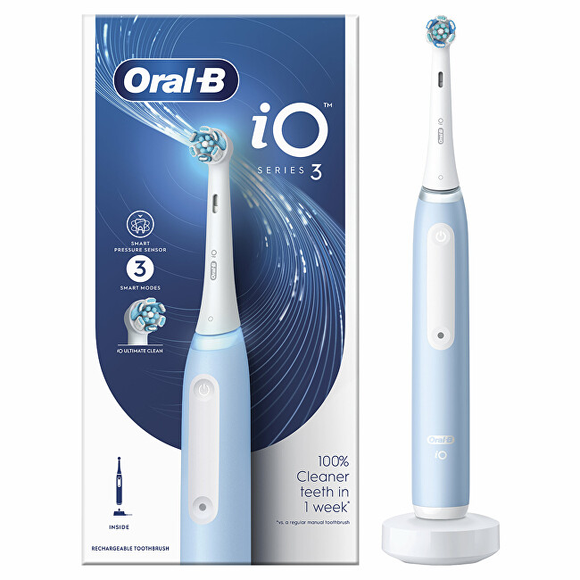 Oral B IO Series 3 Ice Blue Electric Toothbrush dantų &scaron;epetėlis