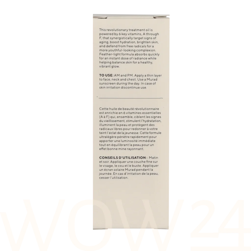 Murad Skincare Murad Hydration Multi-Vitamin Infusion Oil 30 ml natūrali veido odos priežiūros priemonė
