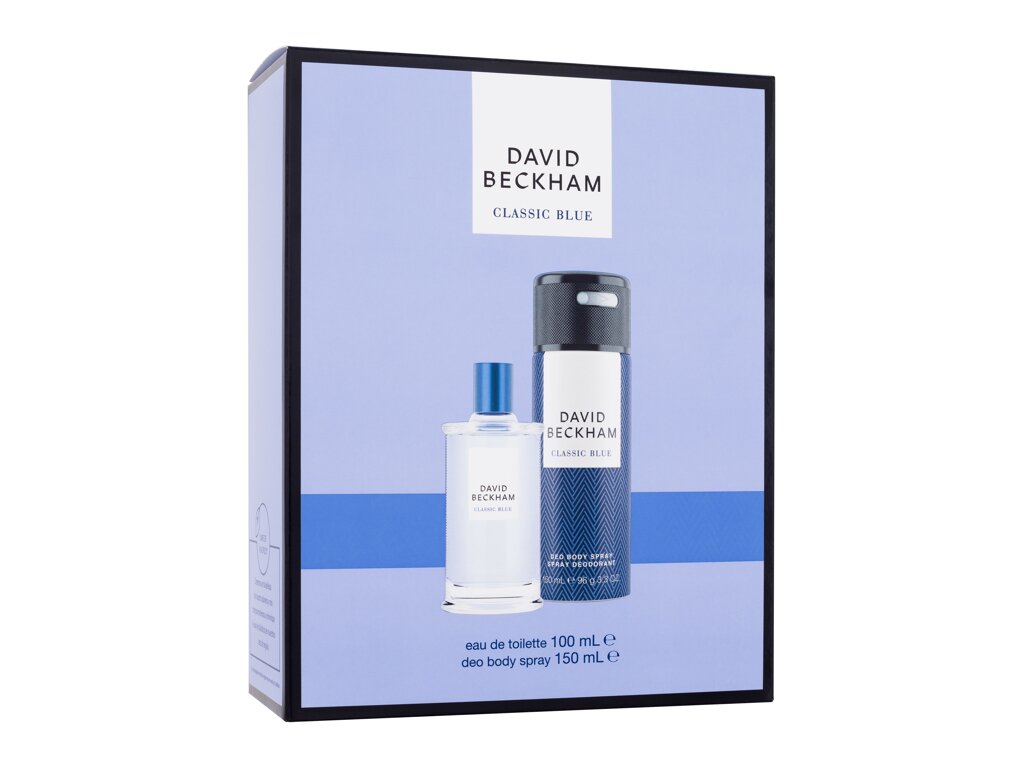 David Beckham Classic Blue Eau De Toilette 100 ml Damaged box Set