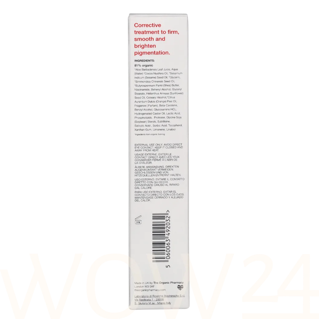 The Organic Pharmacy The Organic Pharmacy Rose Plus Brightening Complex 35 ml natūrali veido odos priežiūros priemonė