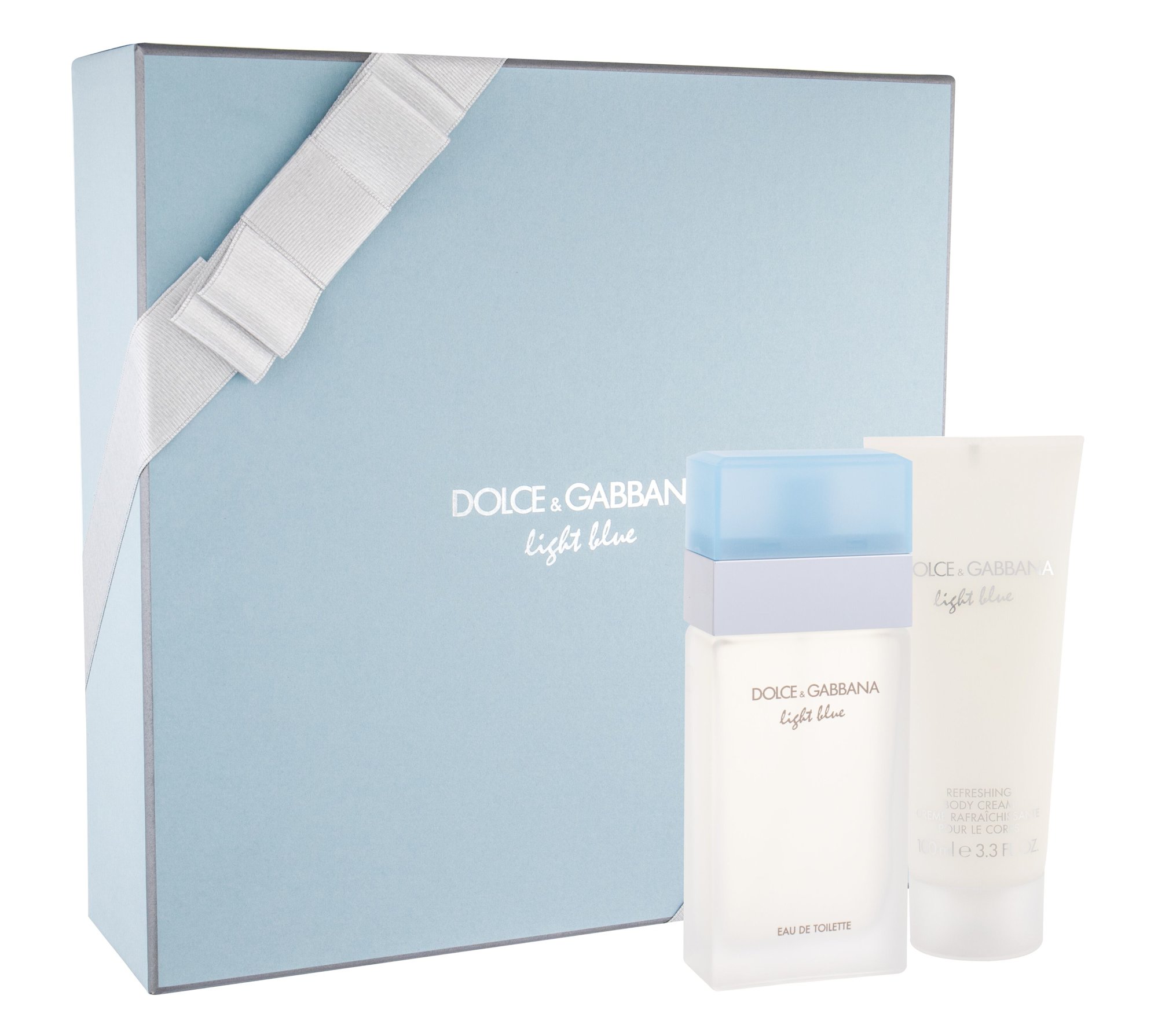 Dolce&Gabbana Light Blue 50ml Edt 50 ml + Body Cream 100 ml Kvepalai Moterims EDT Rinkinys (Pažeista pakuotė)