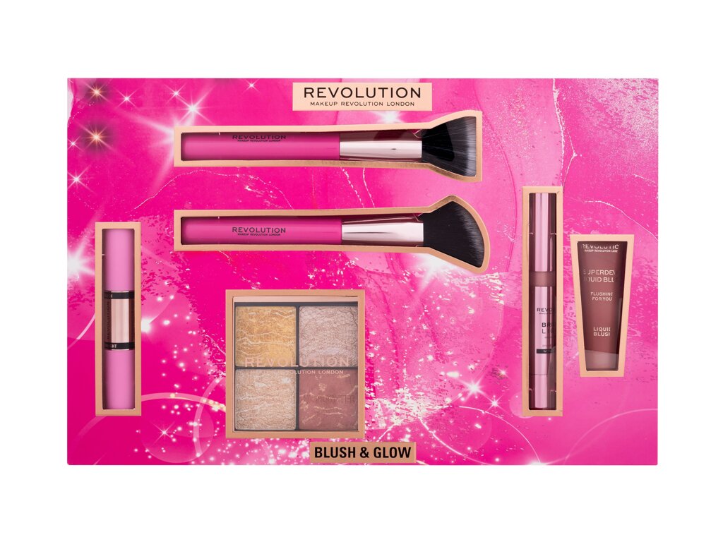 Makeup Revolution London Blush & Glow Gift Set šviesintojas
