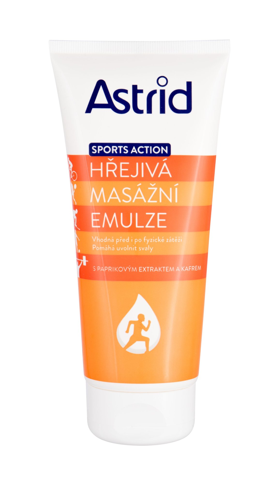 Astrid Sports Action Warming Massage Emulsion priemonė masažui