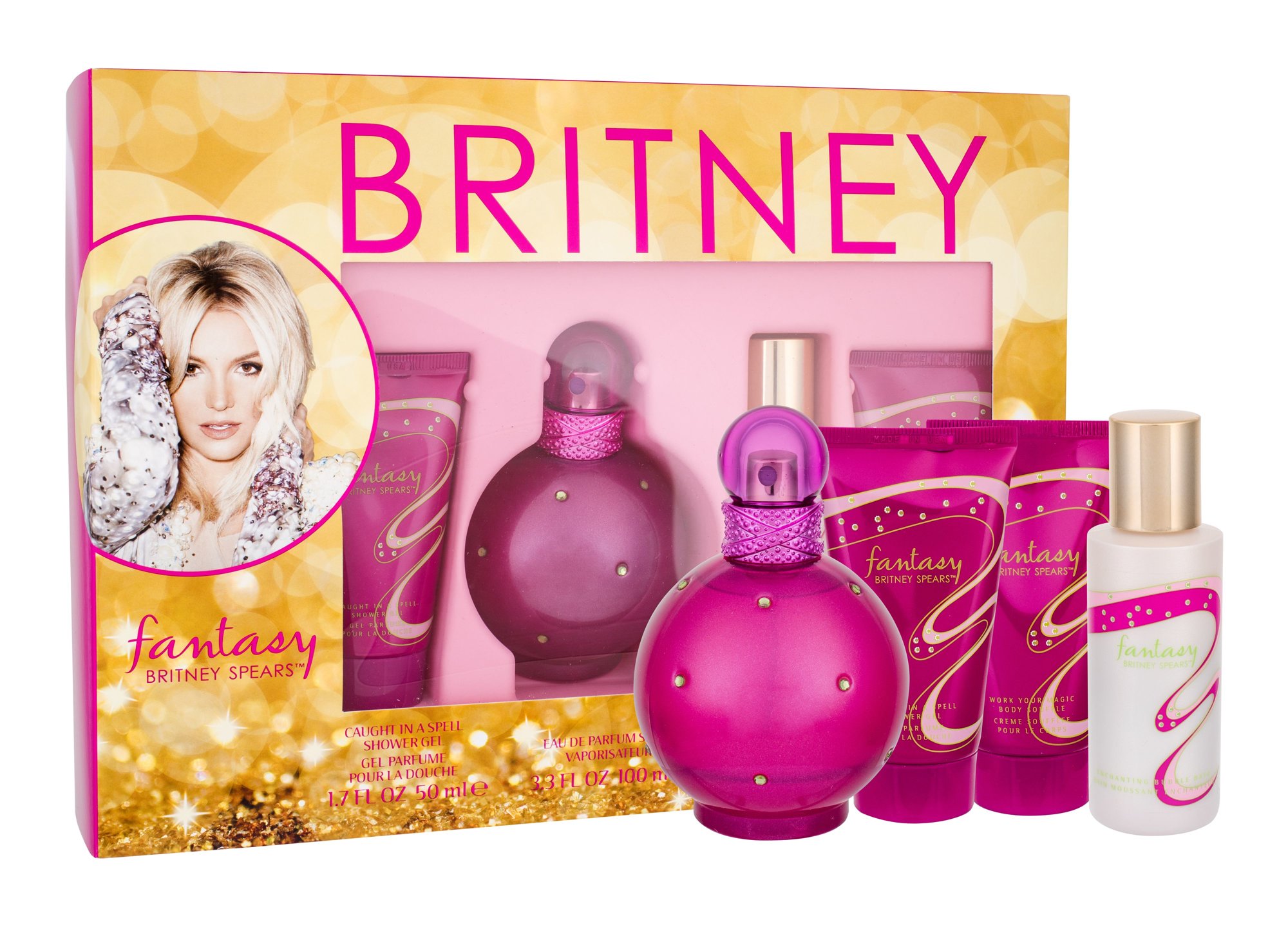 Britney Spears Fantasy 100ml Edp 100ml + 50ml shower gel + 50ml bath foam + 50ml body lotion Kvepalai Moterims EDP Rinkinys