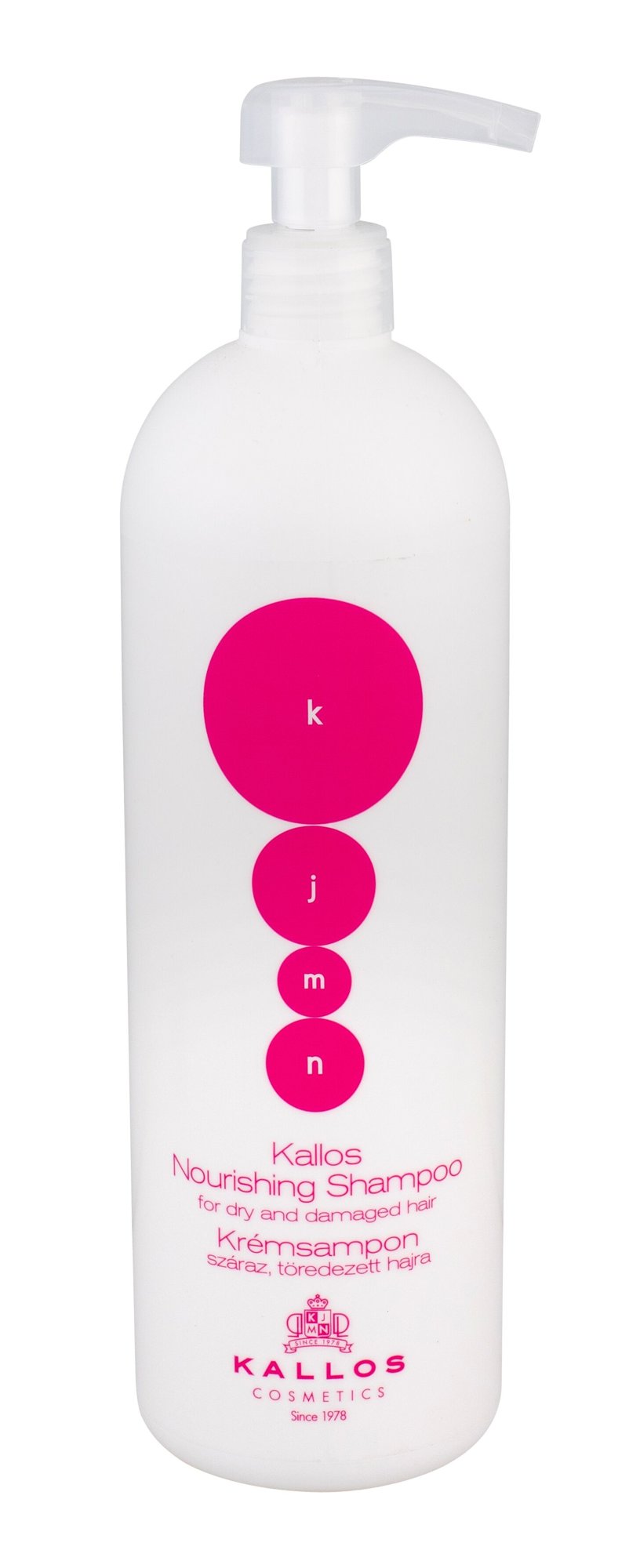 Kallos Cosmetics KJMN Nourishing 1000ml šampūnas (Pažeista pakuotė)